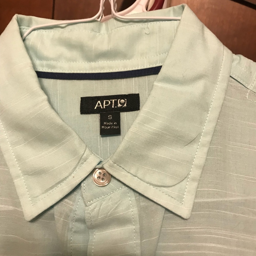 Light aqua long sleeve shirt